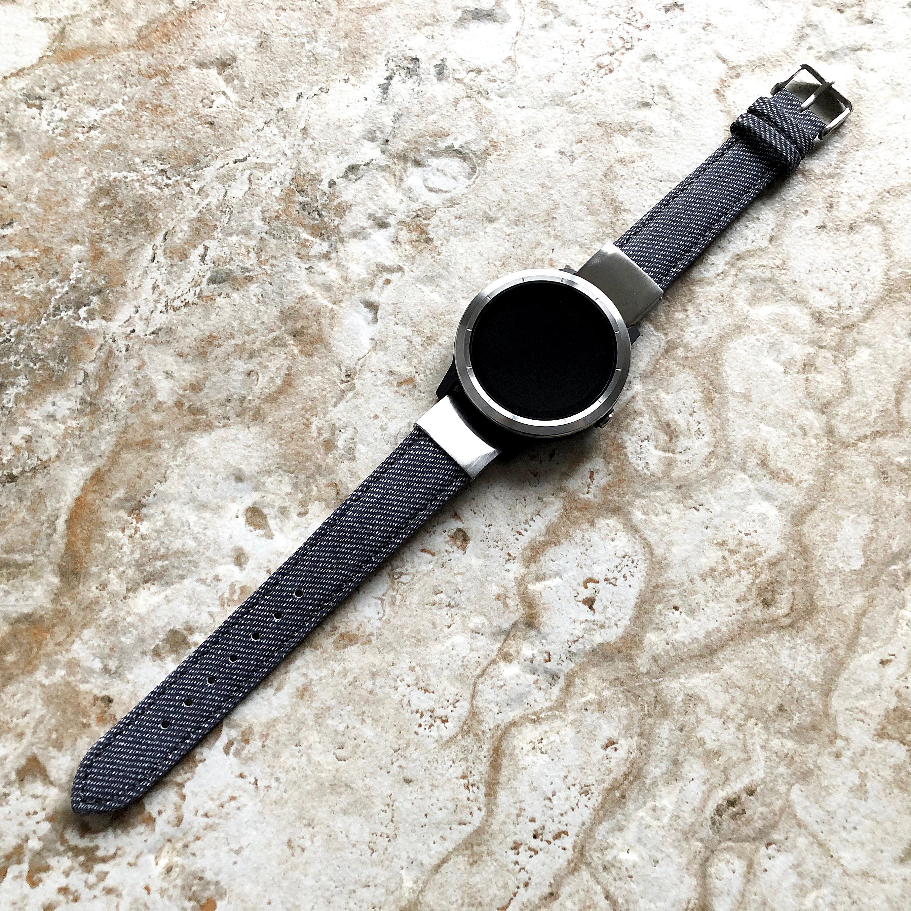 Garmin Jeans Printed JD Band for D2 Delta S Instinct 2S Descent Mk2S Mk3 Mk3i 43mm Approach S70 42mm Leather Quick Fit Watch Strap A20-B18